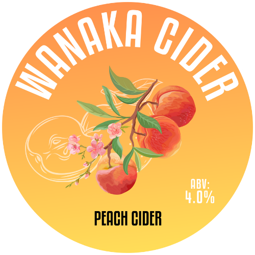 Wānaka Cider - Peach Cider - 440 mL